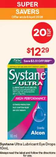 Discount Drug Stores Systane ultra lubricant eye drops offer