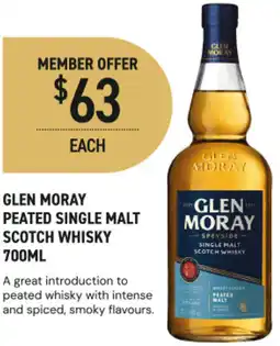 Dan Murphy's Glen moray peated single malt scotch whisky offer