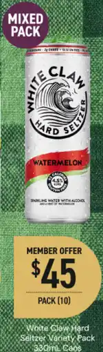 Dan Murphy's White claw hard seltzer offer