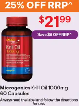 Discount Drug Stores Microgenics krill oil offer