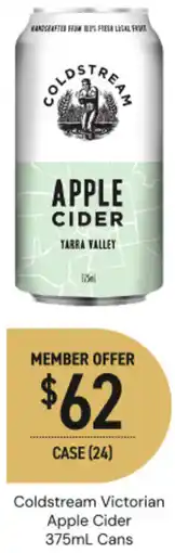 Dan Murphy's Coldstream victorian apple cider cans offer