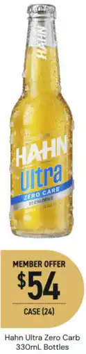 Dan Murphy's Hahn ultra zero carb bottles offer