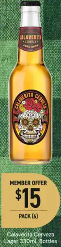Dan Murphy's Calaverita cerveza lager bottles offer