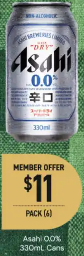 Dan Murphy's Asahi 0.0% Cans offer