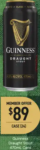 Dan Murphy's Guinness draught stout cans offer