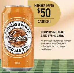 Dan Murphy's Coopers mild ale 3.5% cans offer