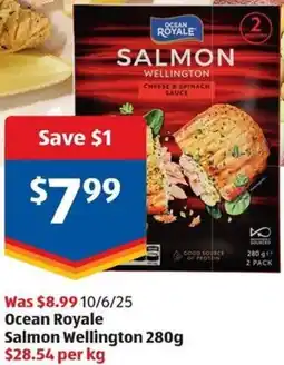 ALDI Ocean royale salmon wellington offer
