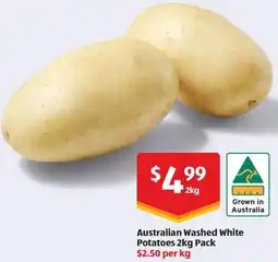 ALDI Australian washed white potatoes offer