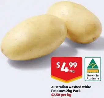 ALDI Australian washed white potatoes offer