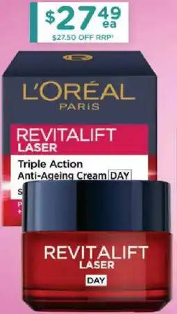 Chemist Warehouse L'oréal paris revitalift laser x3 day offer
