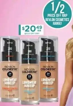 Chemist Warehouse Revlon colorstay makeup foundation for normal/dry skin or combination/oily skin offer