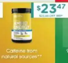 Chemist Warehouse Optimum nutrition ami lo energy offer
