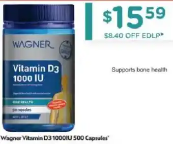 Chemist Warehouse Wagner vitamin d3 1000iu offer