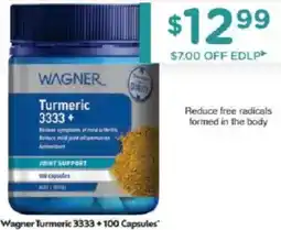 Chemist Warehouse Wagner turmeric 3333 + offer