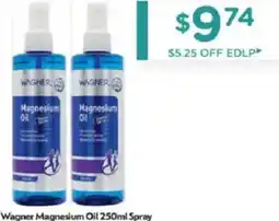 Chemist Warehouse Wagner magnesium oil spray offer