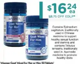Chemist Warehouse Wagner goat weed for her or him offer