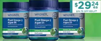 Chemist Warehouse Wagner plant omega-3 algae oil offer