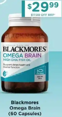 Chemist Warehouse Blackmores omega brain offer