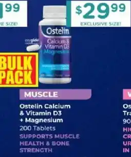 Chemist Warehouse Ostelin calcium & vitamin d3 + magnesium offer