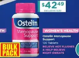 Chemist Warehouse Ostelin menopause support offer