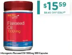 Chemist Warehouse Microgenics flaxseed oil offer
