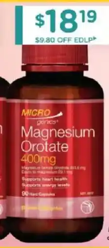 Chemist Warehouse Microgenics magnesium orotate offer