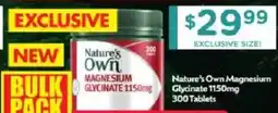 Chemist Warehouse Nature's own magnesium glycinate offer