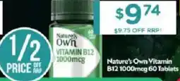 Chemist Warehouse Nature's own vitamin b12 offer