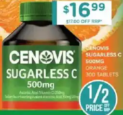 Chemist Warehouse Cenovis sugarless c offer
