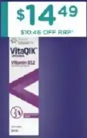 Chemist Warehouse Henry blooms vitaqik vitamin b12 offer