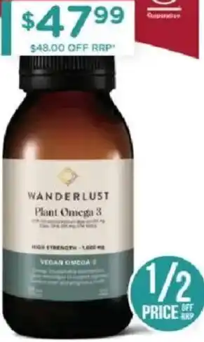 Chemist Warehouse Wanderlust plant omega-3 offer