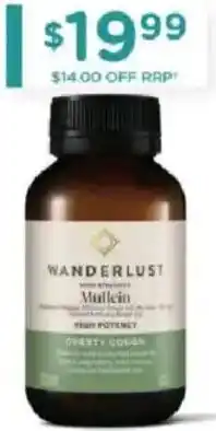 Chemist Warehouse Wanderlust mullein offer
