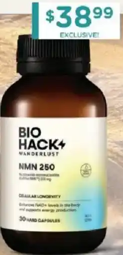 Chemist Warehouse Bio hack wanderlust nmn 250 offer