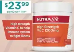 Chemist Warehouse Nutra-life high strength vit c offer