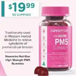 Chemist Warehouse Novomins nutrition high strength pms gummies offer