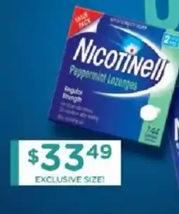 Chemist Warehouse Nicotinell peppermint lozenges offer