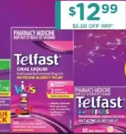Chemist Warehouse Telfastkids oral liquid offer