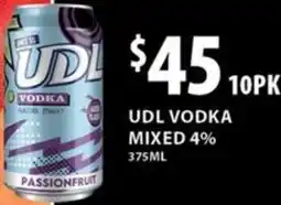 Star Liquor Udl vodka mixed 4% offer