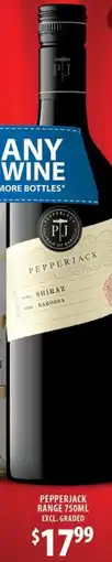 Star Liquor Pepperjack range offer