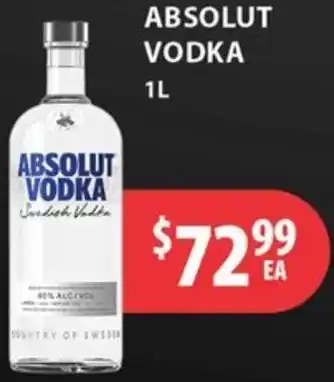 Star Liquor Absolut vodka offer