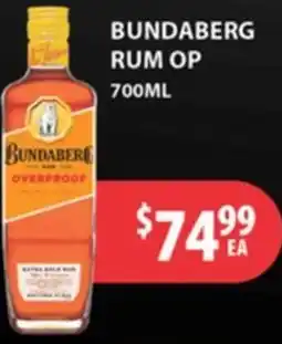 Star Liquor Bundaberg rum op offer