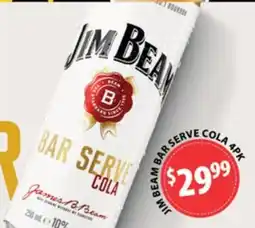 Star Liquor jim beam bar serve cola offer