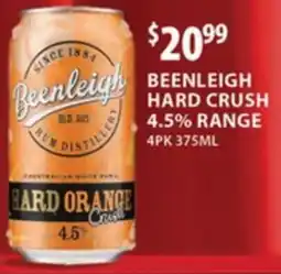 Star Liquor Beenleigh hard crush 4.5% range offer