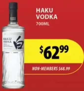 Star Liquor Haku vodka offer