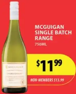Star Liquor Mcguigan single batch range offer