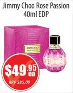 Healthy World Pharmacy Jimmy choo rose passion edp offer