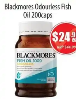 Healthy World Pharmacy Blackmores Odourless Fish Oil offer