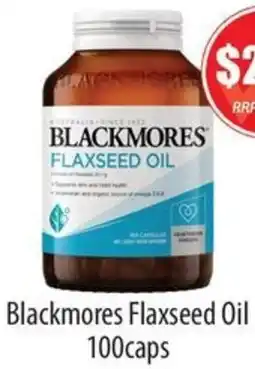 Healthy World Pharmacy Blackmores Flaxseed Oil offer
