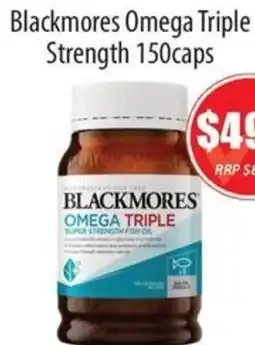 Healthy World Pharmacy Blackmores Omega Triple Strength offer