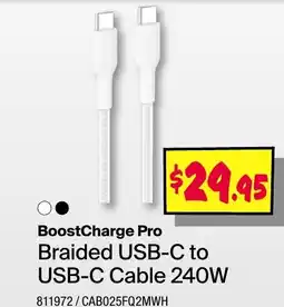 JB Hi-Fi Braided usb c to usb c cable 240w offer